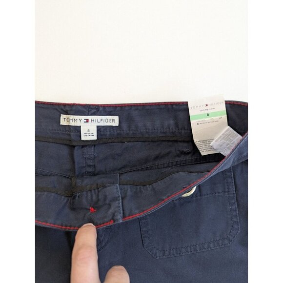 Tommy Hilfiger La Mer Navy Shorts Size 8 NWT Nautical Mom Shorts - Picture 4 of 10